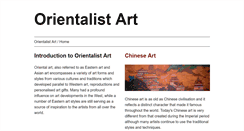 Desktop Screenshot of orientalist-art.org.uk